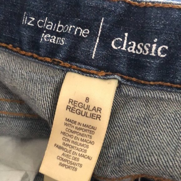 VINTAGE LIZ CLAIRBORNE CLASSIC STRAIGHT JEANS 8/29x29 ⭐️ - Picture 2 of 11